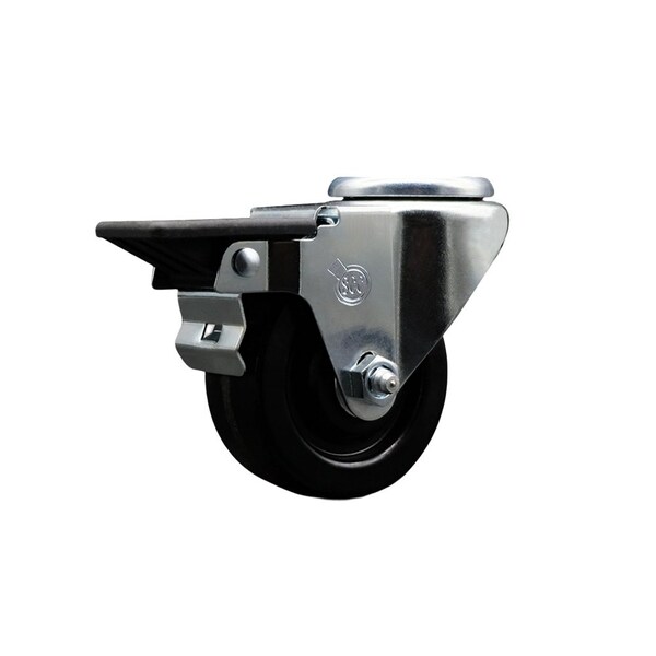 3'' Phenolic Wheel Swivel Bolt Hole Caster with Posi Lock Brake